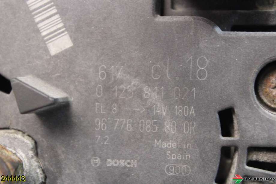 Dynamo til Peugeot Boxer 2014-->> (Type III, Fase 2) (PEUGEOT|96 749 875 80|)