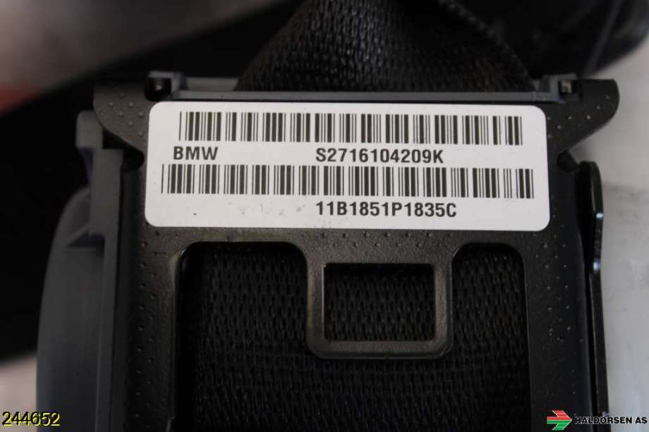 Sikkerhetsbelte foran høyre til BMW X5 2007-2013 (E70) (E70) (BMW|72 11 7 161 042|)