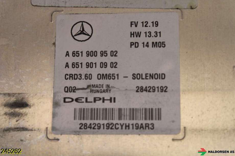 Styreenhet motor til Mercedes GLA 2014-2020 (X156) (X156) (MERCEDES|A 651 900 95 02||A 651 901 09 02)