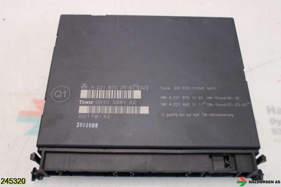 Styreenhet diverse til Mercedes S-Klasse, 2005-2013 (W221) (W221) (MERCEDES|)