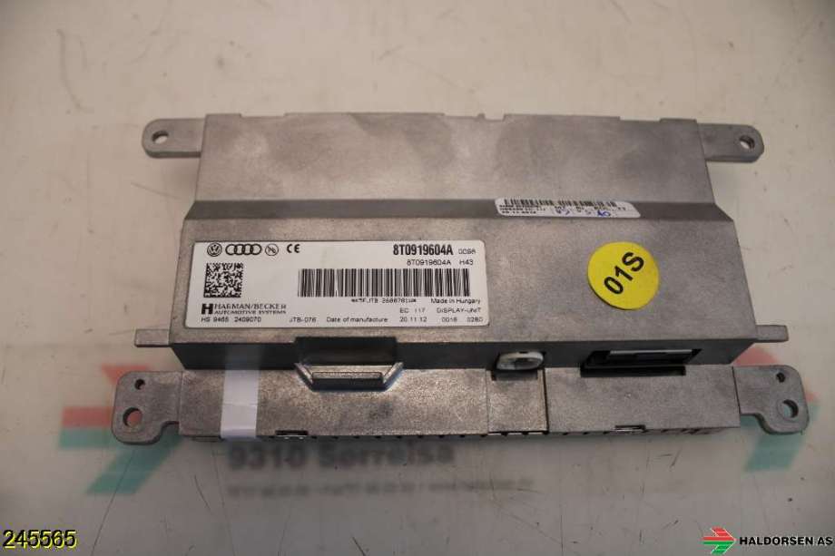 Instrument kjørecomputer til Audi Q5 2012-2017 (Type I, Fase 2)  (AUDI|8T0 919 604 A|)