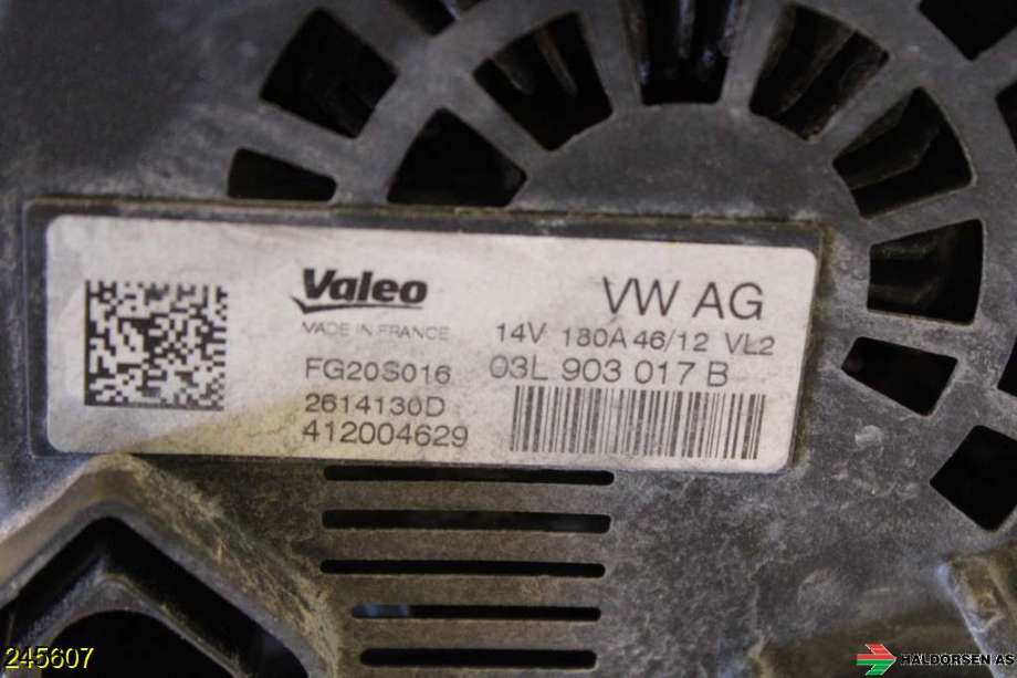 Dynamo til Audi Q5 2012-2017 (Type I, Fase 2)  (AUDI|03L 903 017 B|)