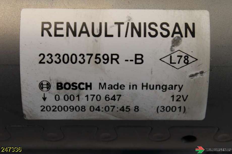 Starter diesel til Nissan NV250 2020-->> (NISSAN|2330000Q7B|)