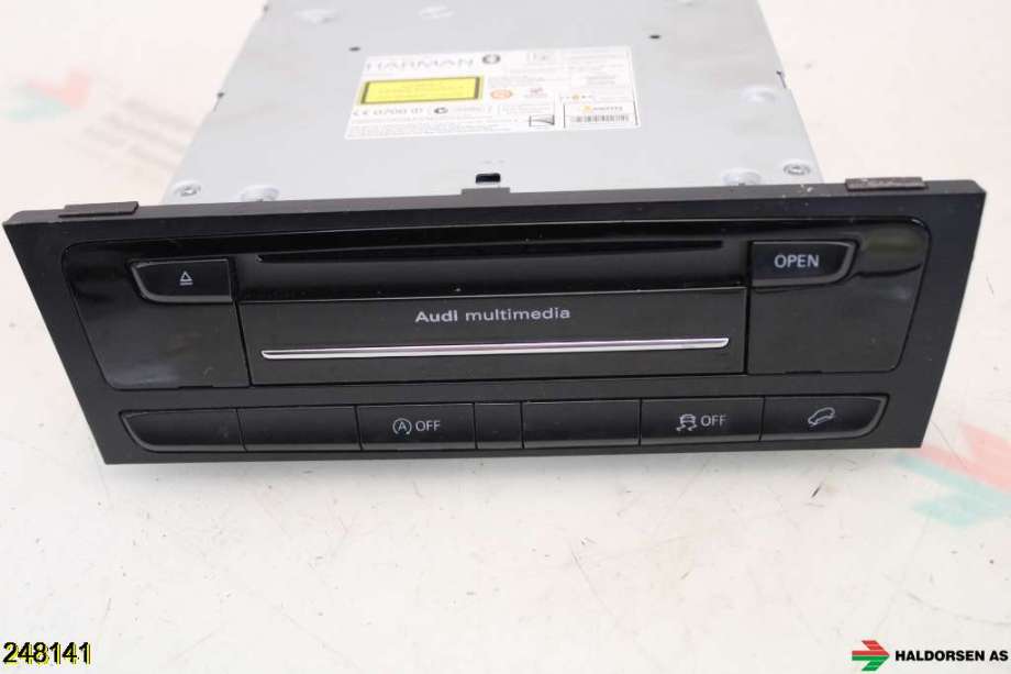 Bilstereo navigasjon til Audi Q5 2012-2017 (Type I, Fase 2)  (AUDI|8R1 035 652 B|)