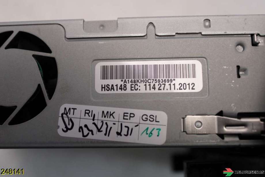 Bilstereo navigasjon til Audi Q5 2012-2017 (Type I, Fase 2)  (AUDI|8R1 035 652 B|)