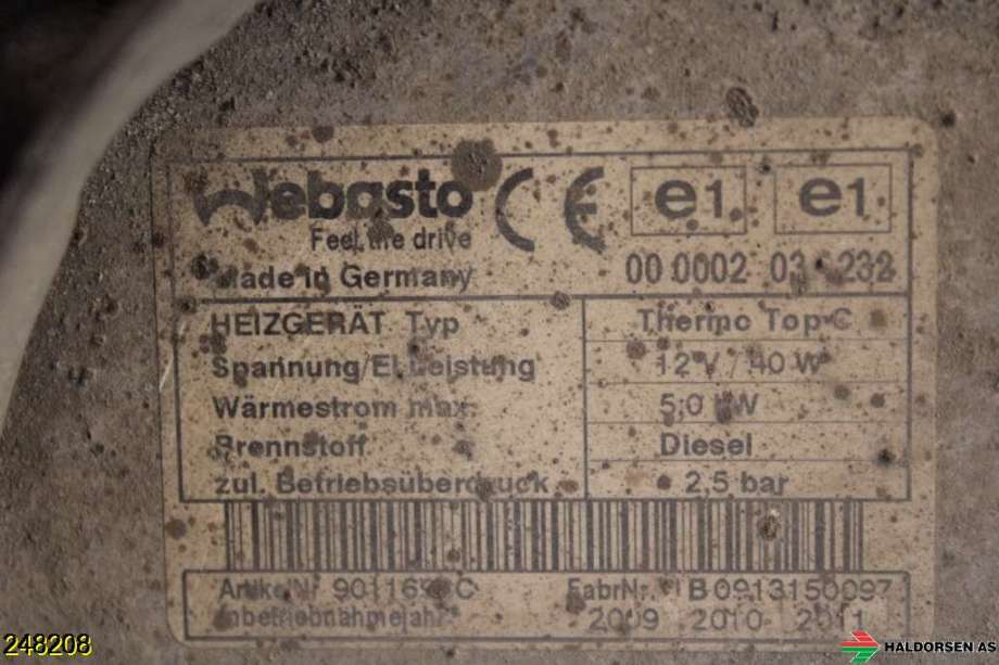 Dieselvarmer til Peugeot Boxer 2007-2013 (Type III, Fase 1)  (PEUGEOT|6462 V4|)