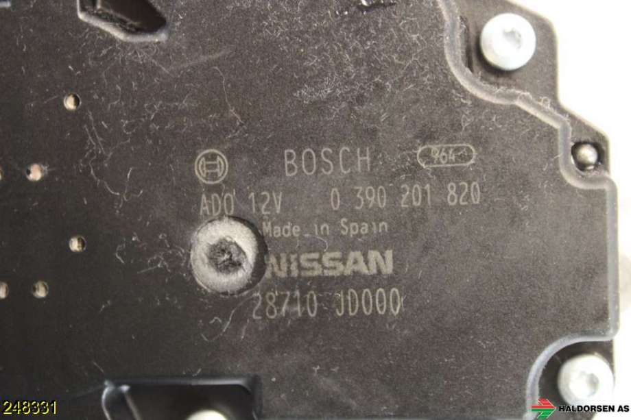 Viskermotor bakrute til Nissan Qashqai 2010-2014 (Type I, Fase 2)  (NISSAN|28710JD000|)