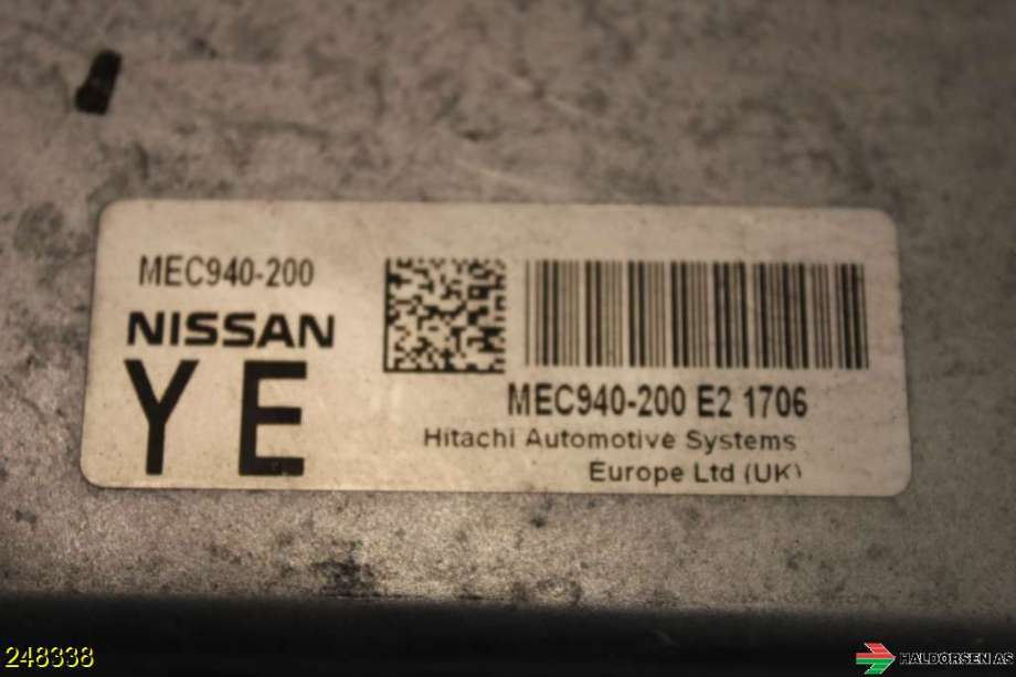 Styreenhet motor til Nissan Qashqai 2010-2014 (Type I, Fase 2) (NISSAN|23710BB03C|23710BB03B|)