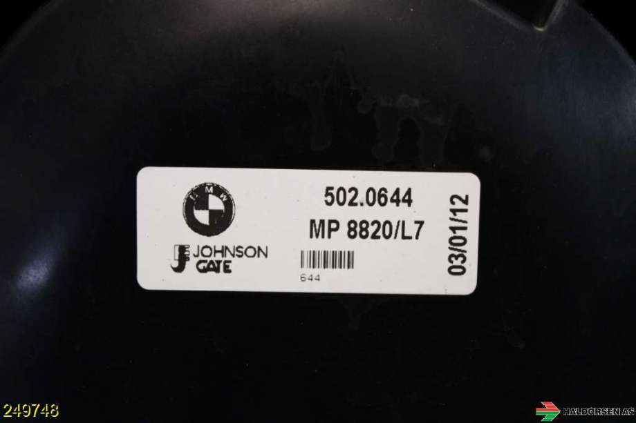 Kjølevifte til BMW 1-Serie 2011-2015 (Fase 1) (F20/F21) (F20/F21) (BMW||502.0644)