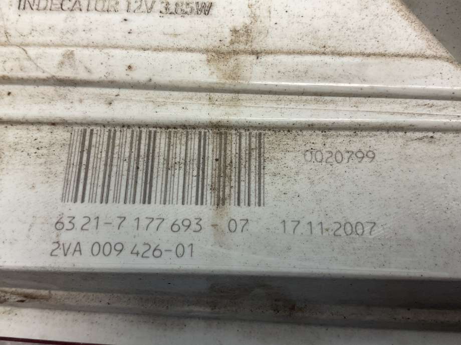 Baklykt venstre til BMW 5-Serie 2003-2010 (E60/E61) (E60/E61) (BMW|63 21 7 177 693|)
