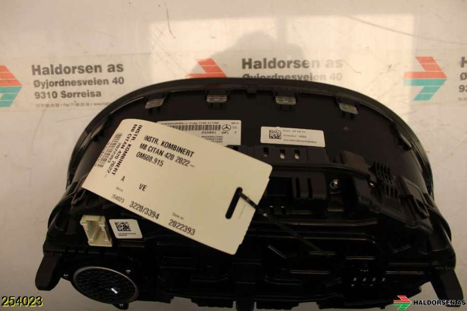 Instrumentpanel til Mercedes Citan 2021-->> (W420) (W420) (MERCEDES-BENZ CITAN MFK|)