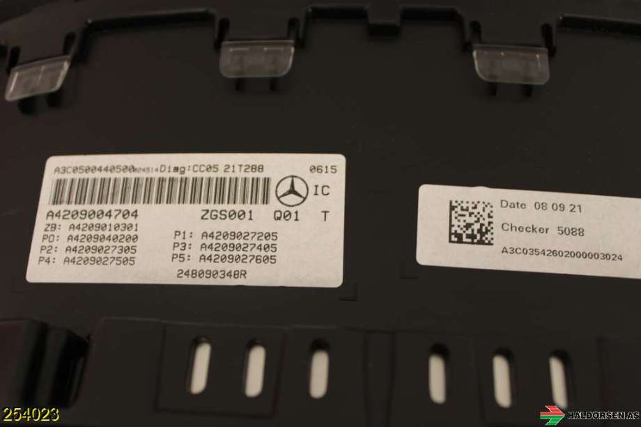 Instrumentpanel til Mercedes Citan 2021-->> (W420) (W420) (MERCEDES-BENZ CITAN MFK|)