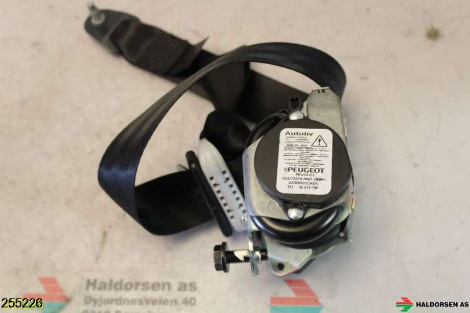 Sikkerhetsbelte foran høyre til Peugeot 208 2012-2019 (Type I) (PEUGEOT|98 063 151 XX|)
