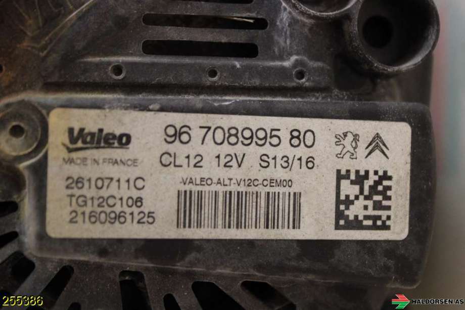 Dynamo til Peugeot 208 2012-2019 (Type I)  (PEUGEOT|96 708 995 80|)