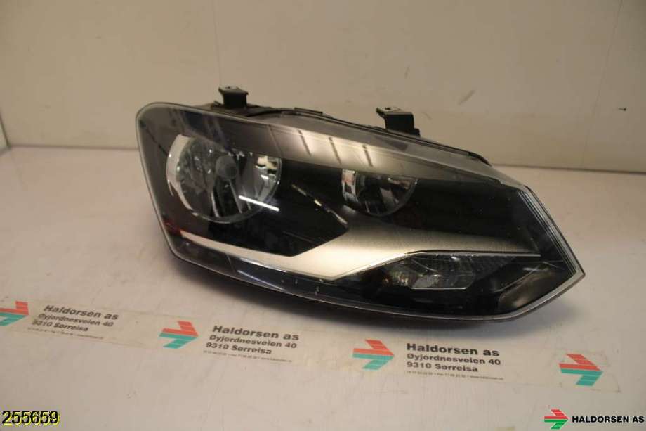 Frontlykt høyre halogen til VW Polo 2009-2014 (Type V, Fase 1)  (VOLKSWAGEN|6R1 941 008 E|)