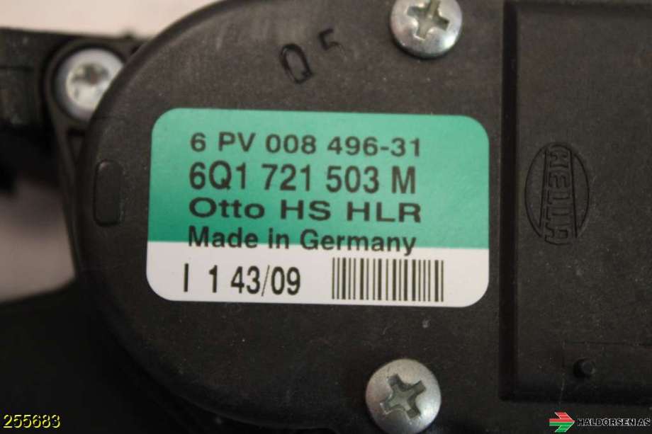 Pedal gass til VW Polo 2009-2014 (Type V, Fase 1)  (VOLKSWAGEN|6Q1 721 503 M|)