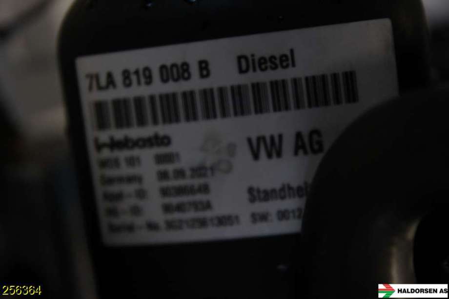 Dieselvarmer til VW Transporter / Caravelle 2019-->> (T6.1) (T6.1) (VOLKSWAGEN|5WA 815 007 C|)