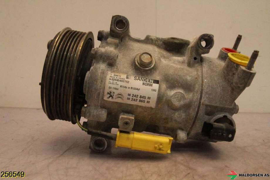 Aircondition kompressor til Peugeot 508 2014-2018 (Type I, Fase 2)  (PEUGEOT|96 780 389 80||98 242 845 80)