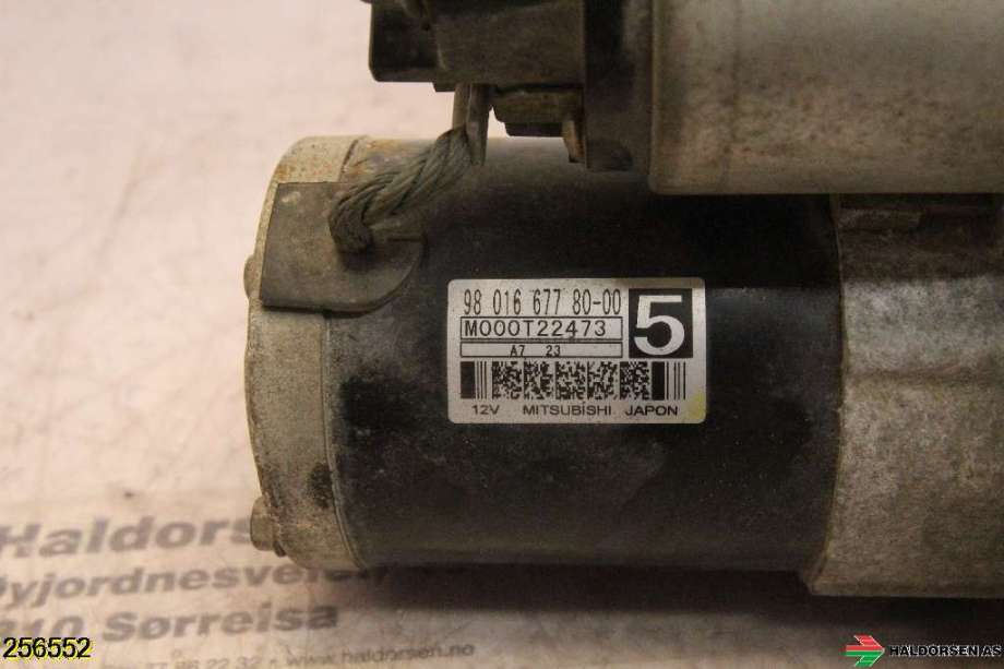 Starter diesel til Peugeot 508 2014-2018 (Type I, Fase 2)  (PEUGEOT|5802 Z8||98 016 677 80-00)