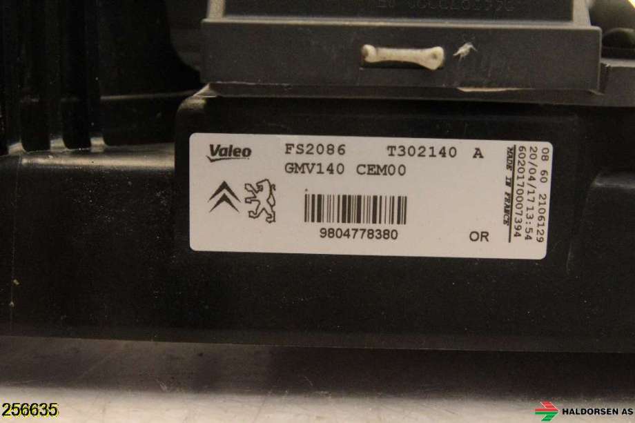 Kjølevifte til Peugeot 508 2014-2018 (Type I, Fase 2)  (PEUGEOT|98 047 783 80|)