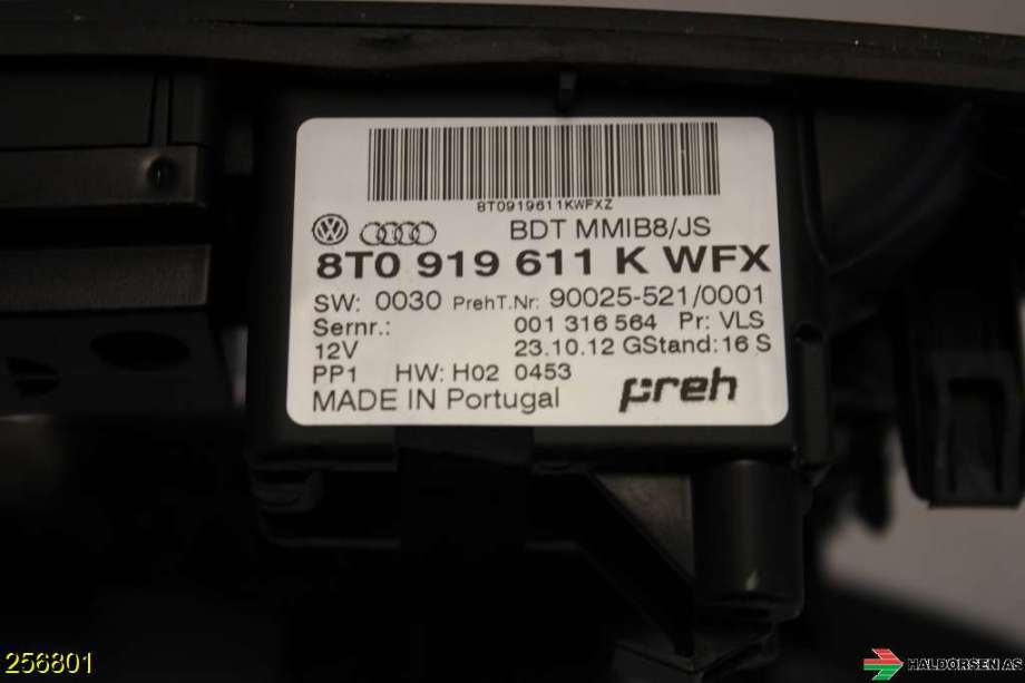 Diverse deler til Audi A5 2007-2016 (Type I)  (AUDI|8T0 919 611 K|)