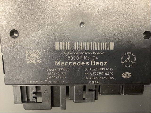 Styreenhet hengerfeste til Mercedes GLC 2015-2022 (X253) (X253) (MERCEDES|A 205 900 12 19|)