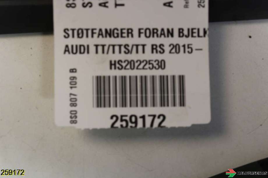 Støtfangerforsterkning foran til Audi TT, 2015-->> (Type III) (AUDI|8S0 807 109 B)