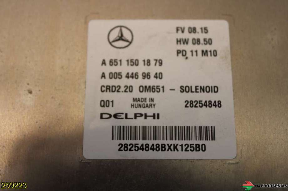 Styreenhet motor til Mercedes Vito/Viano 2010-2014 (Fase 2) (W639) (W639) (MERCEDES|A 651 900 93 02 80||A 651 150 18 79)