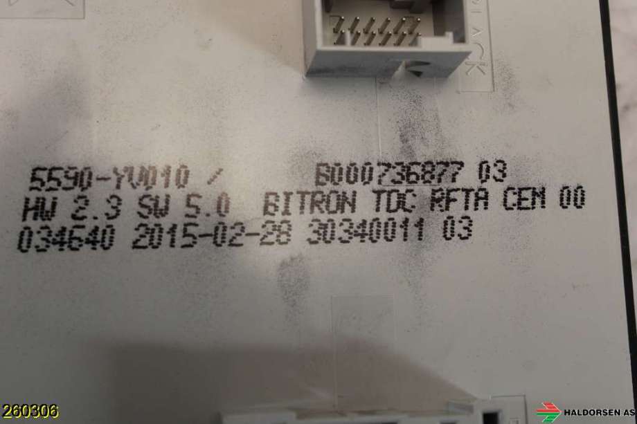 Varmeapparat betjening til Citroën C1 2014-->> (Type II) (CITROEN|16 113 061 80|)