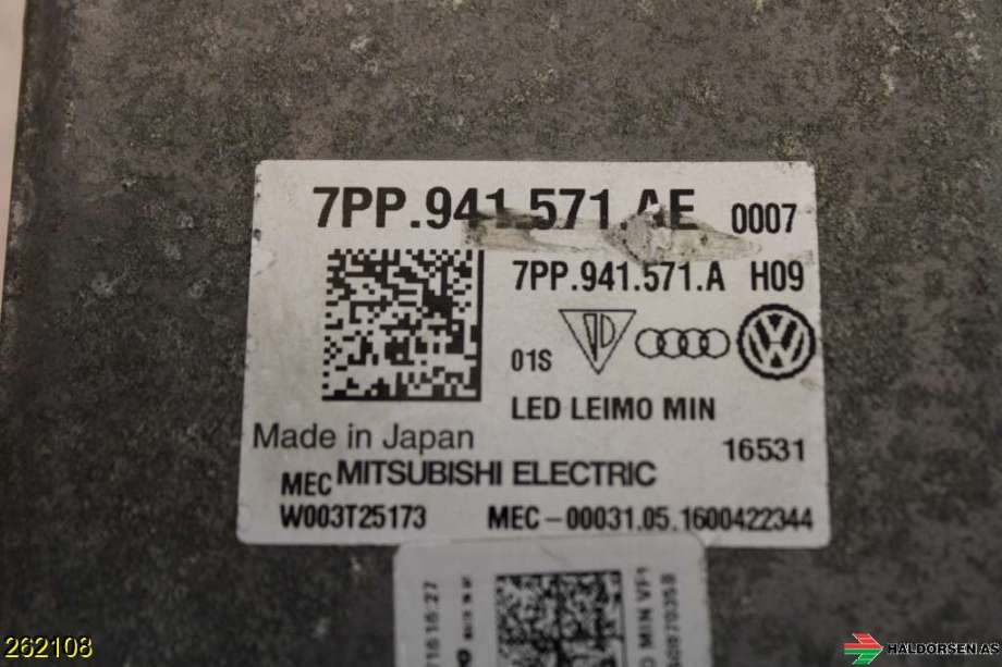Styreenhet xenon/ballast til VW Transporter / Caravelle 2015-2019 (T6) (T6) (VOLKSWAGEN|7PP 941 571 AC||7PP.941.571.AE)