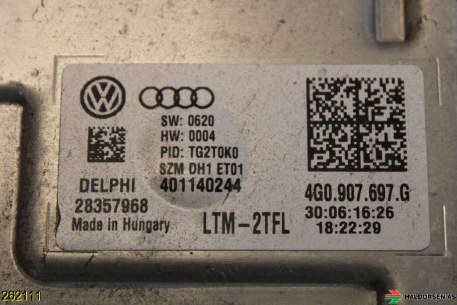 Styreenhet xenon/ballast til VW Transporter / Caravelle 2015-2019 (T6) (T6) (VOLKSWAGEN|4G0 907 697 F||4GO.907.697.G)