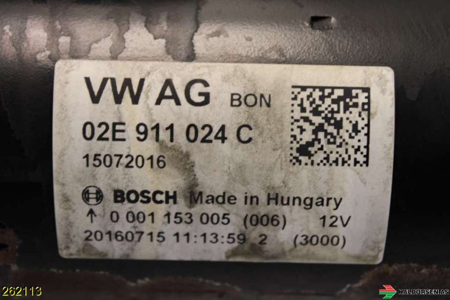Starter diesel til VW Transporter / Caravelle 2015-2019 (T6) (T6) (VOLKSWAGEN|02E 911 022 C||02E 911 024 C)