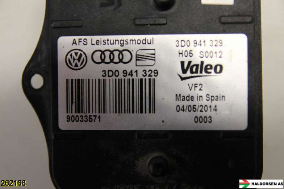 Styreenhet xenon/ballast til VW Golf VII 2012-2017 (Fase 1) (VOLKSWAGEN|3D0 941 329 D|)