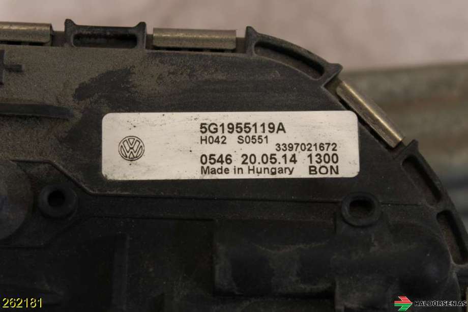 Viskermotor frontrute til VW Golf VII 2012-2017 (Fase 1)  (VOLKSWAGEN|5G1 955 023 C|5G1 955 023 D|)