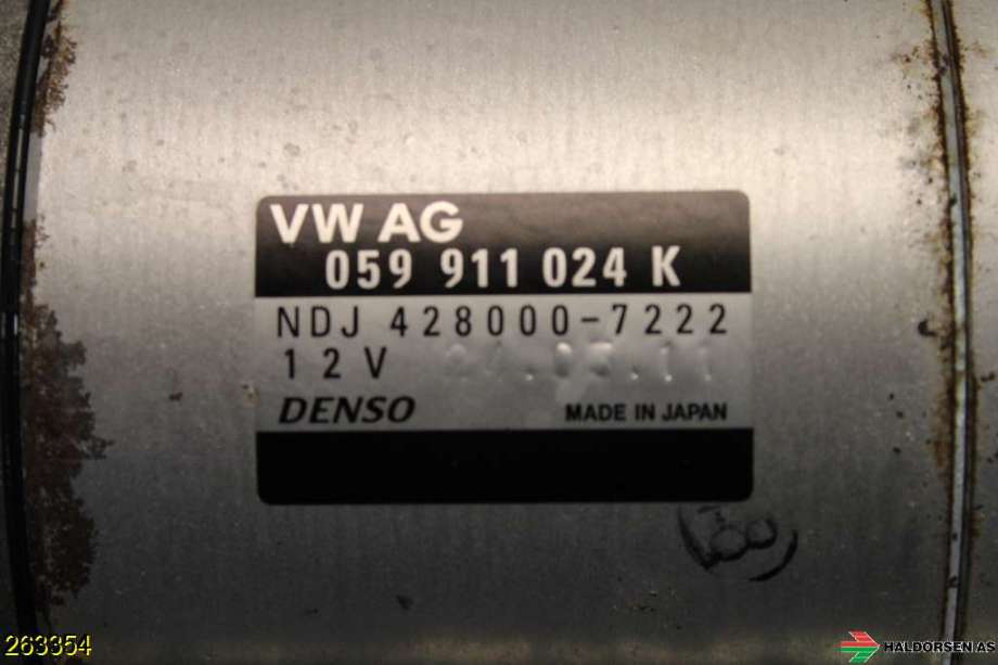 Starter diesel til Porsche Cayenne 2010-2017 (92A) (92A) (PORSCHE|958 604 109  X||059 911 024K)