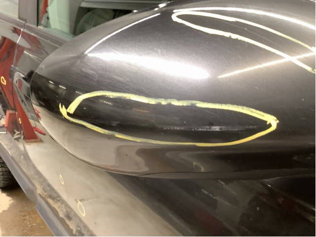 Speil høyre til Nissan Qashqai 2007-2010 (Type I, Fase 1)  (NISSAN|96301JD74A|)