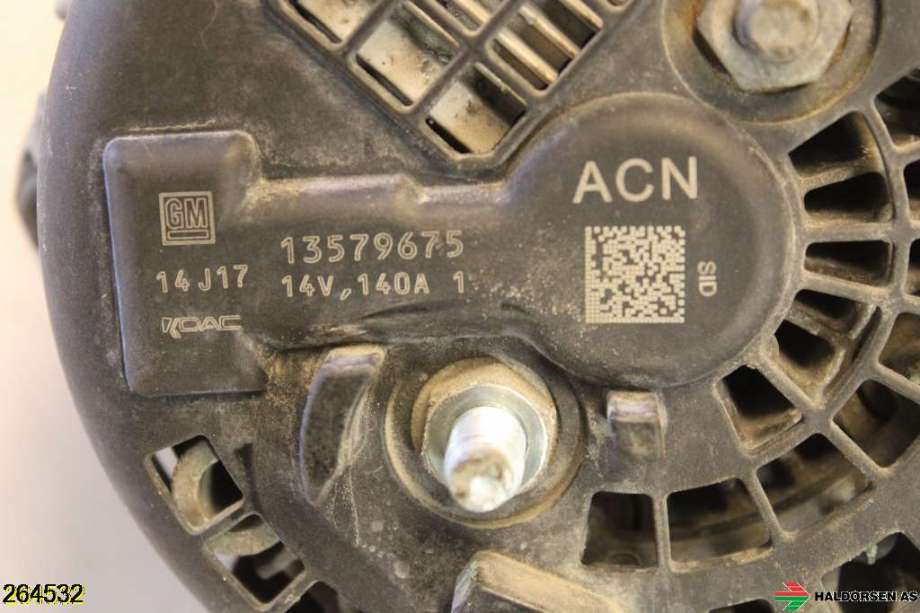 Dynamo til Opel Mokka 2012-2016 (Type I, Fase 1)  (OPEL|13579675|)