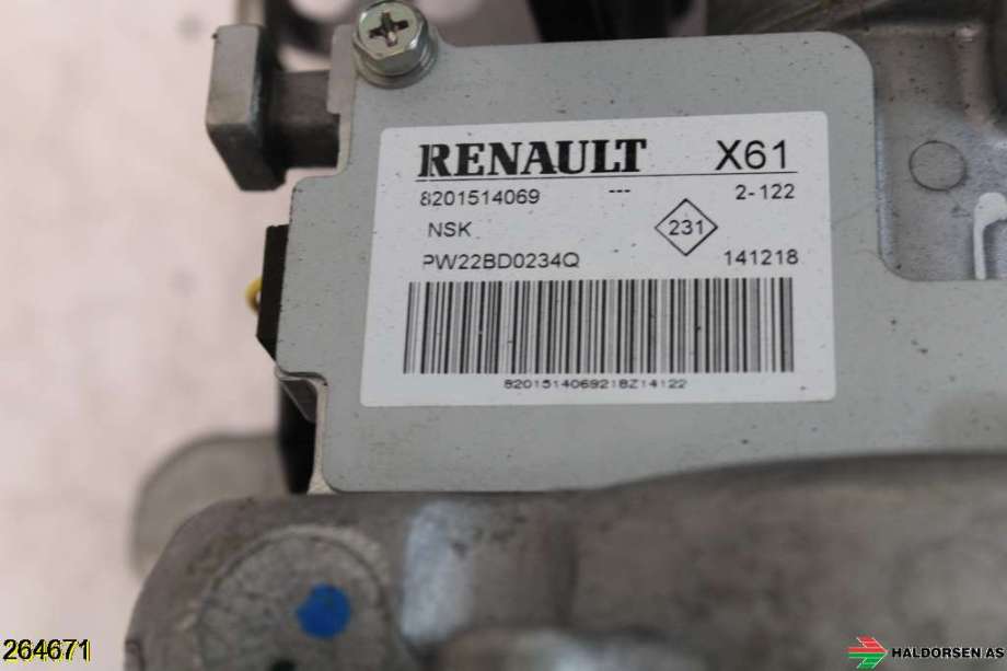 Rattaksel elektrisk servo til Renault Kangoo 2008-2021 (Type II)  (RENAULT|8201514071|)