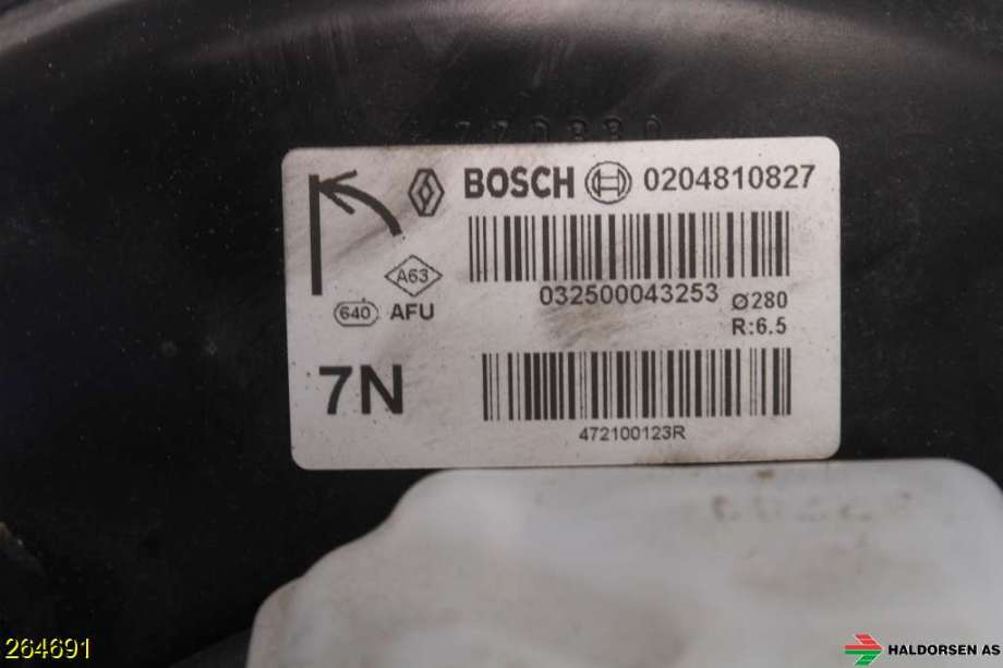 Bremsekraft-forsterker til Renault Kangoo 2008-2021 (Type II)  (RENAULT|472103134R|)