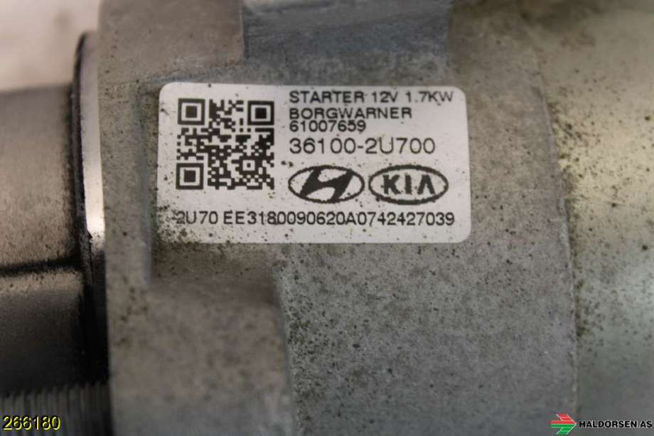 Starter diesel til Kia Sportage 2016-2021 (Type IV) (KIA|361002U700|)