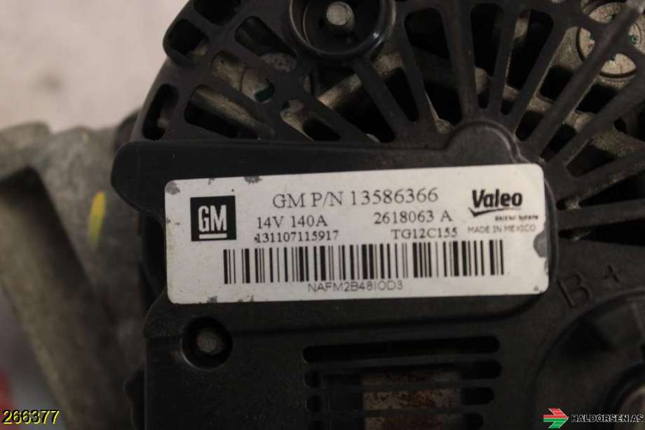 Dynamo til Opel Zafira Tourer 2012-2018  (OPEL|13512745|)