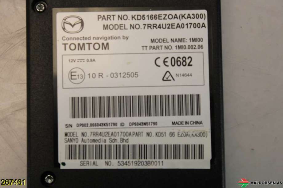 Styreenhet diverse til Mazda CX-5 2012-2017 (Type I)  (MAZDA|KD5166EZOA|)