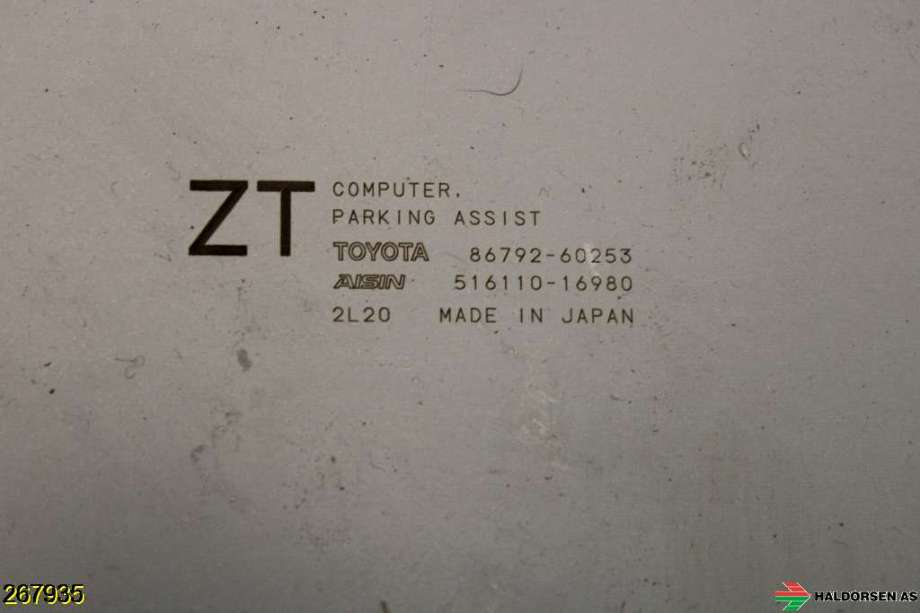 Styreenhet parkering til Toyota Land Cruiser 150 2010-2013 (Fase 1) (TOYOTA|86792-60253|516110-16980|)