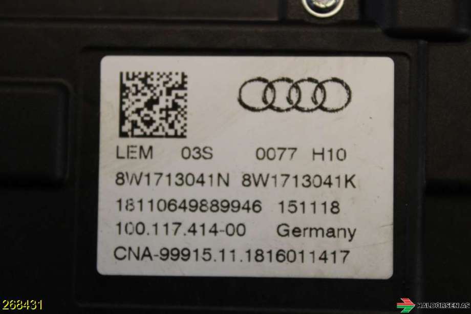 Girstang/girvelger automat til Audi A4 2015-2019 (Type V, Fase 1) (B9) (B9) (8W1 713 041 N|8W1 713 140 D|4M1 713 139 F)