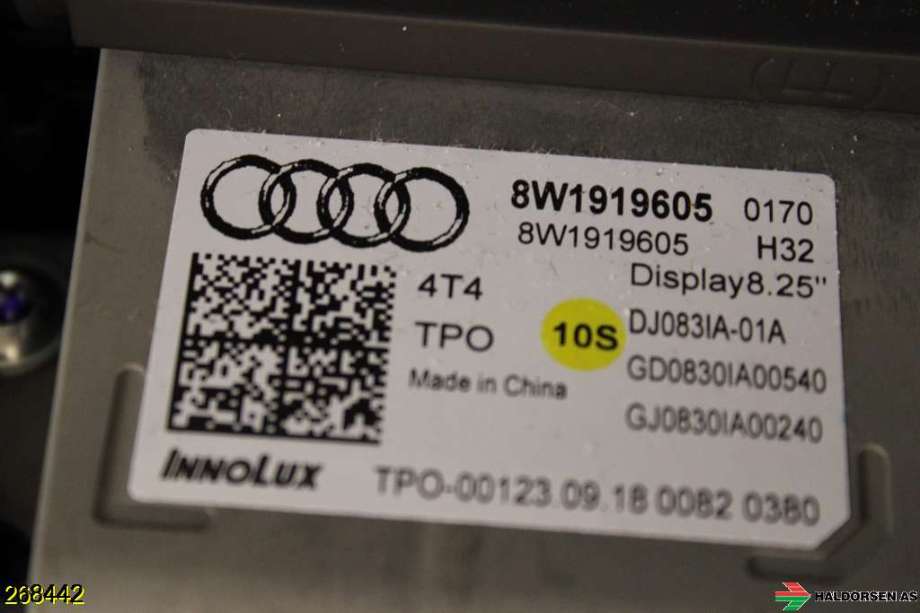 Instrument kjørecomputer til Audi A4 2015-2019 (Type V, Fase 1) (B9) (B9) (8W1 919 605|)