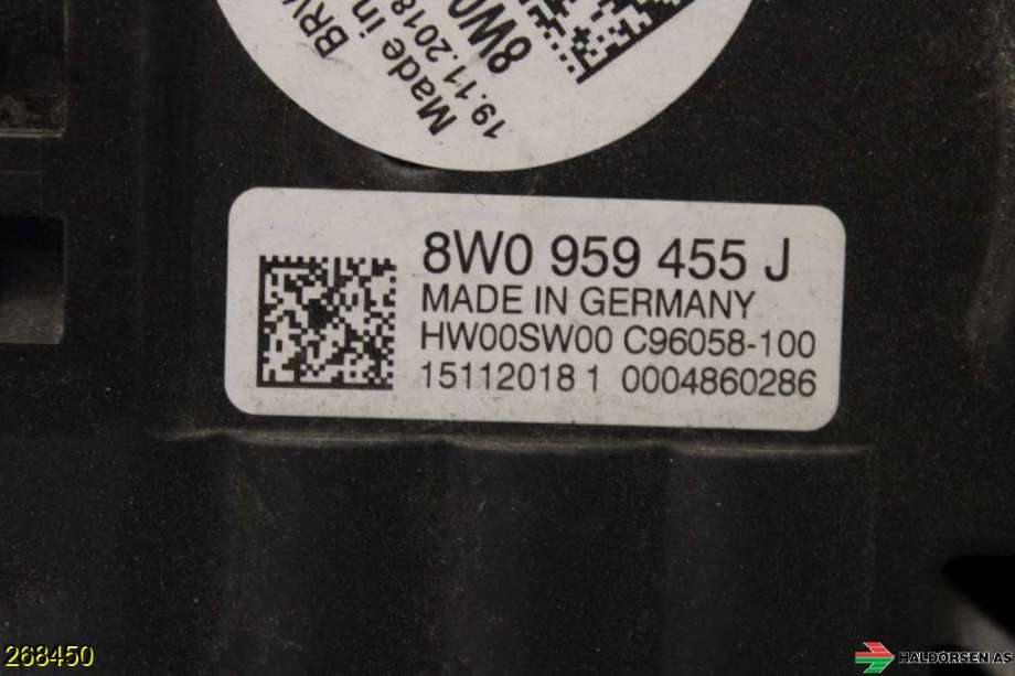 Kjølevifte til Audi A4 2015-2019 (Type V, Fase 1) (B9) (B9) (8W0 959 455 J|)