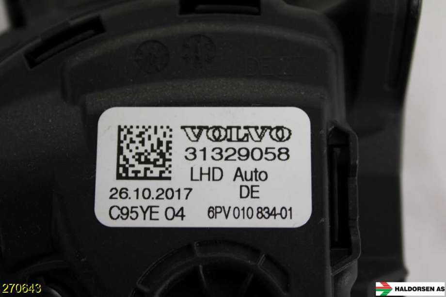 Pedal gass til Volvo V60/V60 CC 2013-2018 (Type I, Fase 2)  (VOLVO|31329058|)