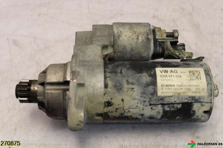 Starter diesel til VW Caddy 2010-2015 (Type III, Fase 2) (VOLKSWAGEN|02M 911 024 P|)