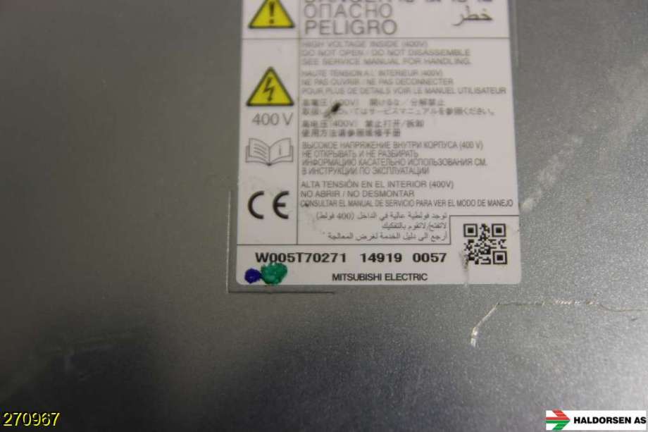 Batterilader (OBC - On Board Charger) til Mitsubishi Outlander 2012-2015 (Type III, Fase 1)  (MITSUBISHI|W005T70271|)