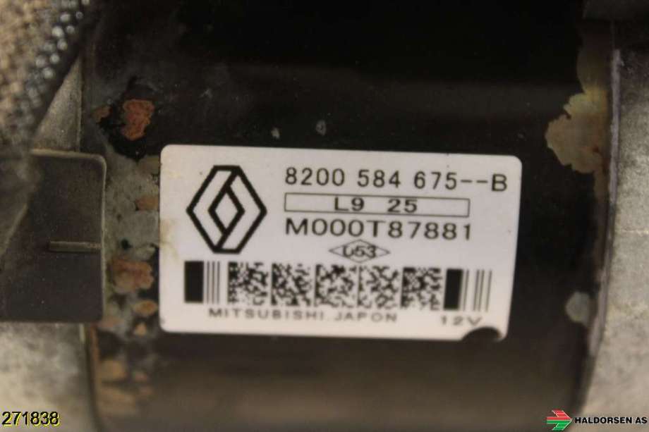 Starter diesel til Nissan Qashqai 2010-2014 (Type I, Fase 2) (NISSAN|2330000Q0F|)
